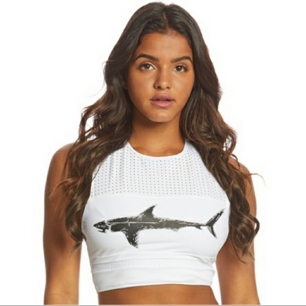 Boys+Arrows Mav.Rik Shark Bikini Top NEW sz XS